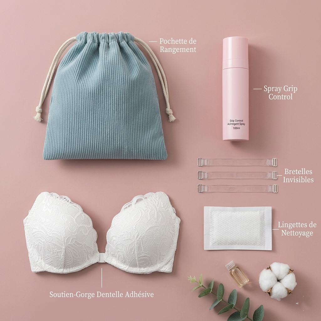 SOUTIEN ADHESIF REUTILISABLE  + KIT 24H DE TENU